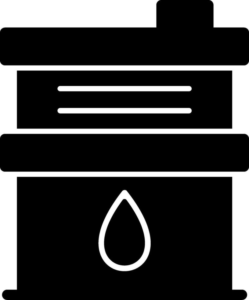 Oil Drum Glyph vector
