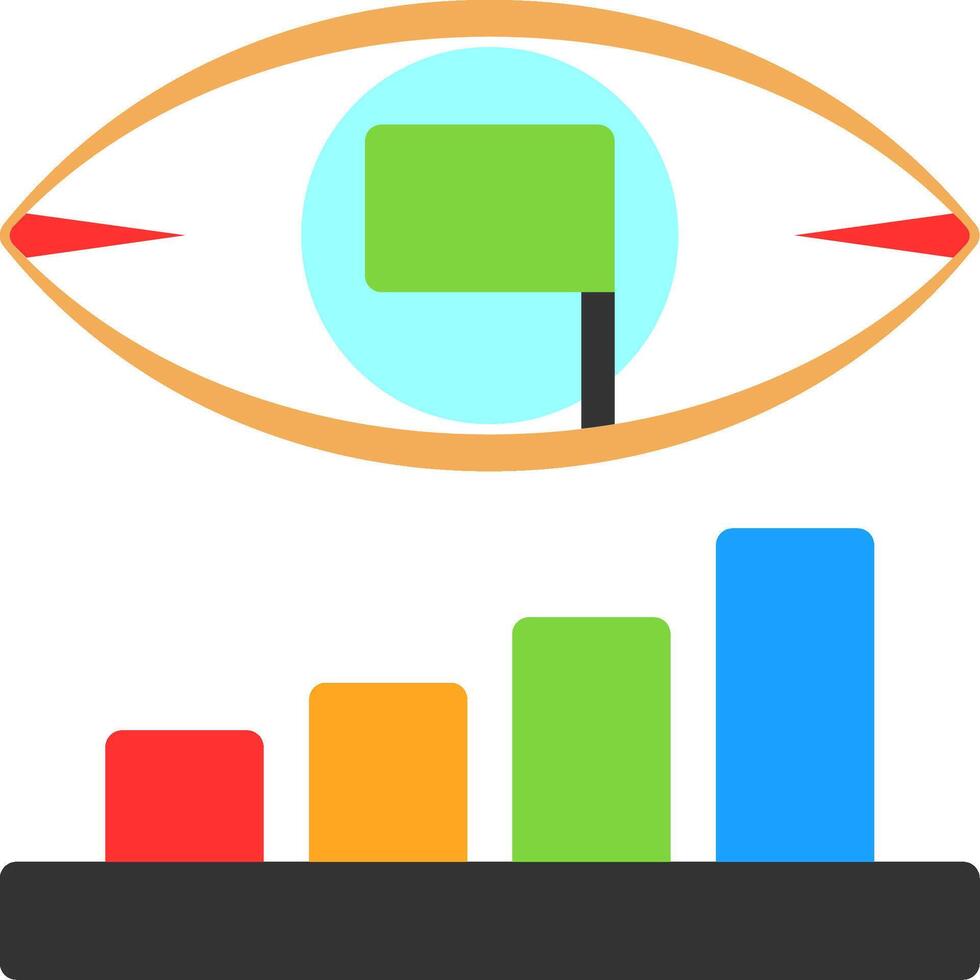 Vision Verve Flat Icon vector