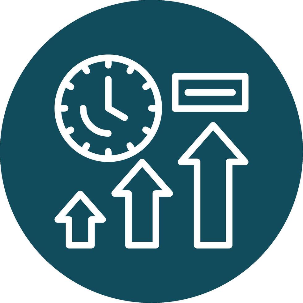 Thrive Trail Outline Circle Icon vector