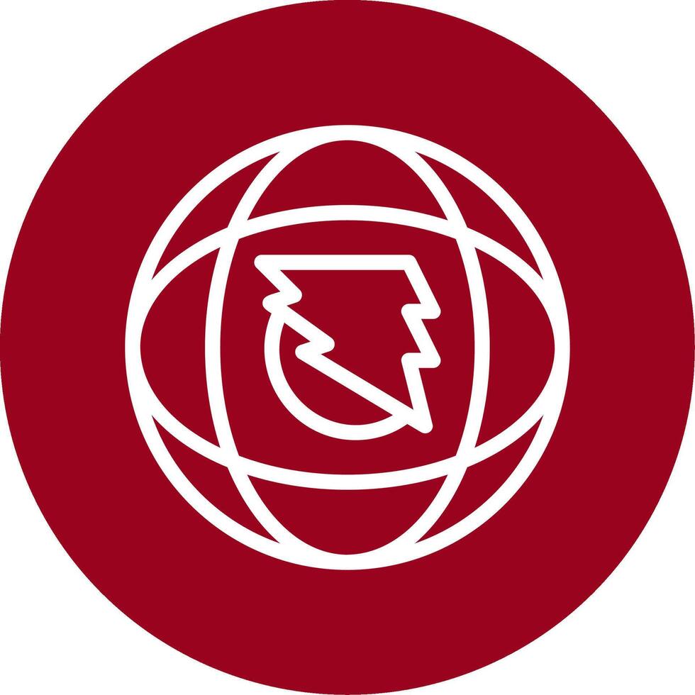 Swift Surge Outline Circle Icon vector