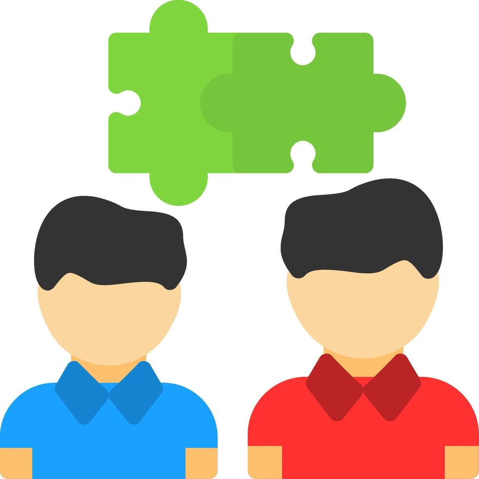 Team Building Flat Icon vector