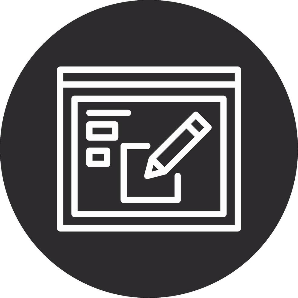 Edit Inverted Icon vector