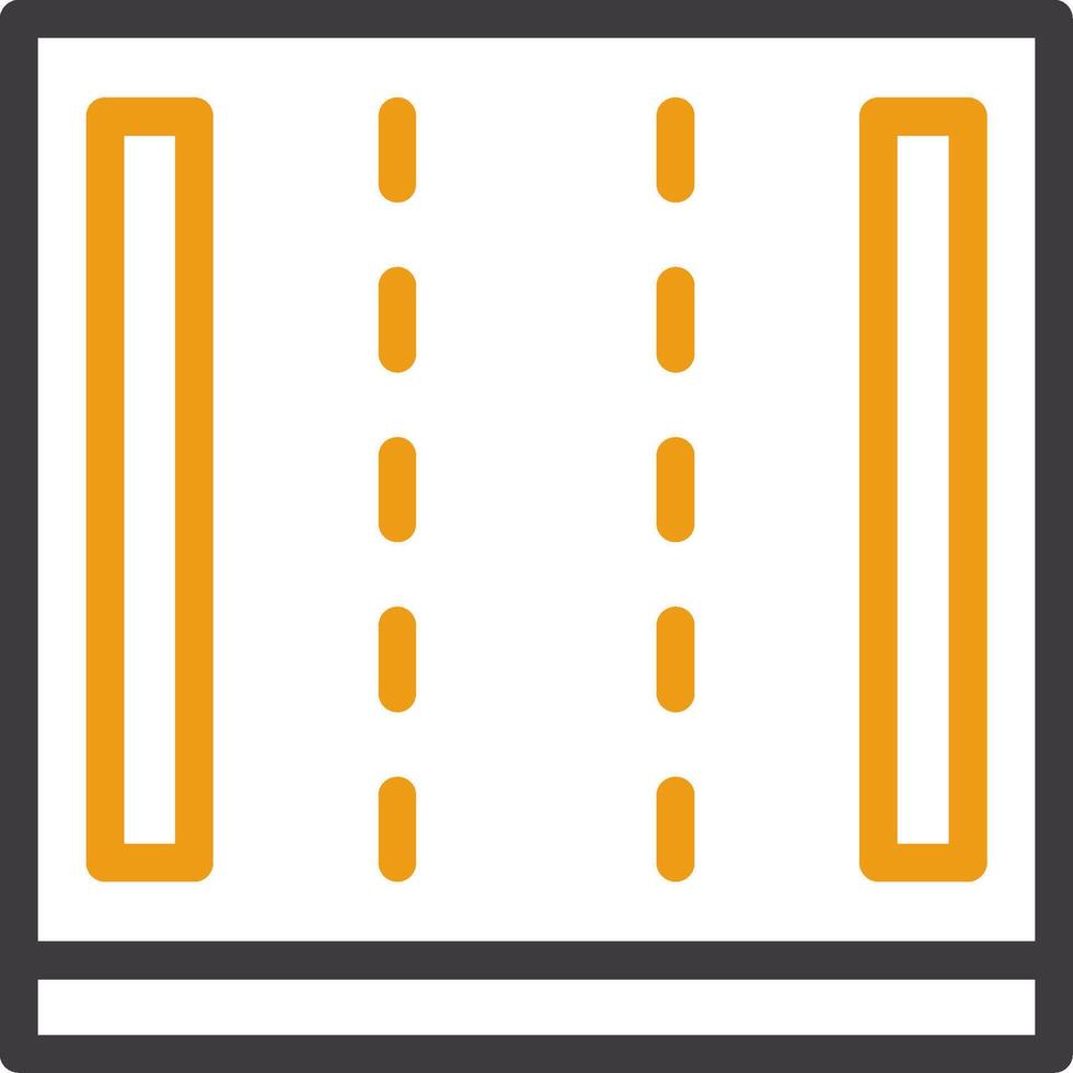 Highway Two Color Icon vector