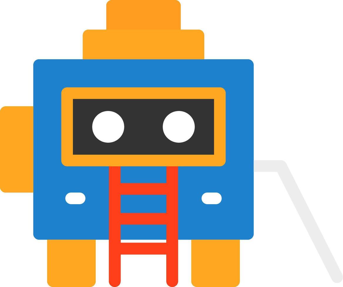 Robot Flat Icon vector