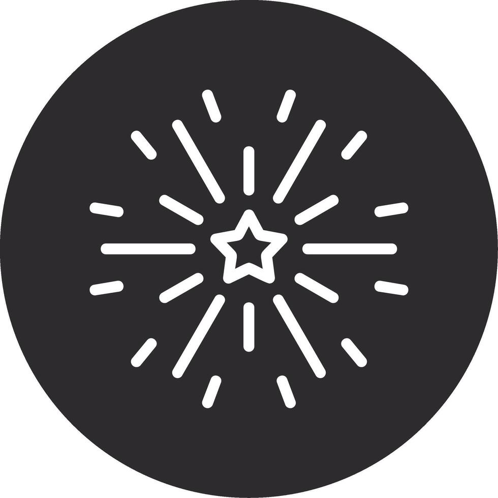 Firework Inverted Icon vector