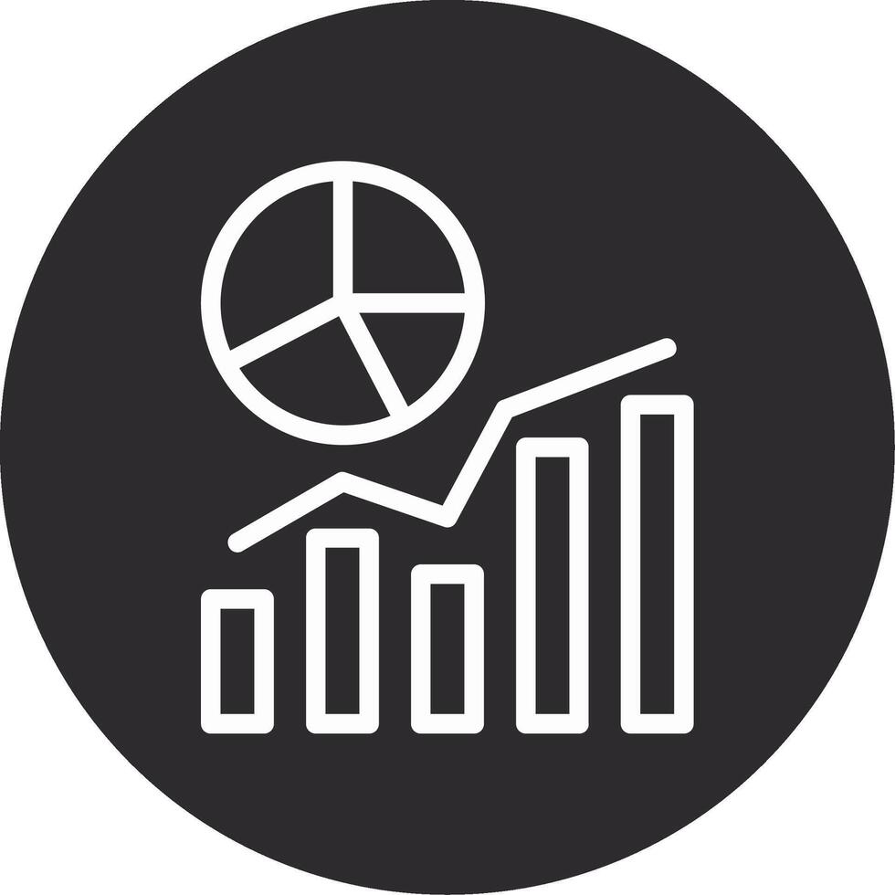 Chart Inverted Icon vector