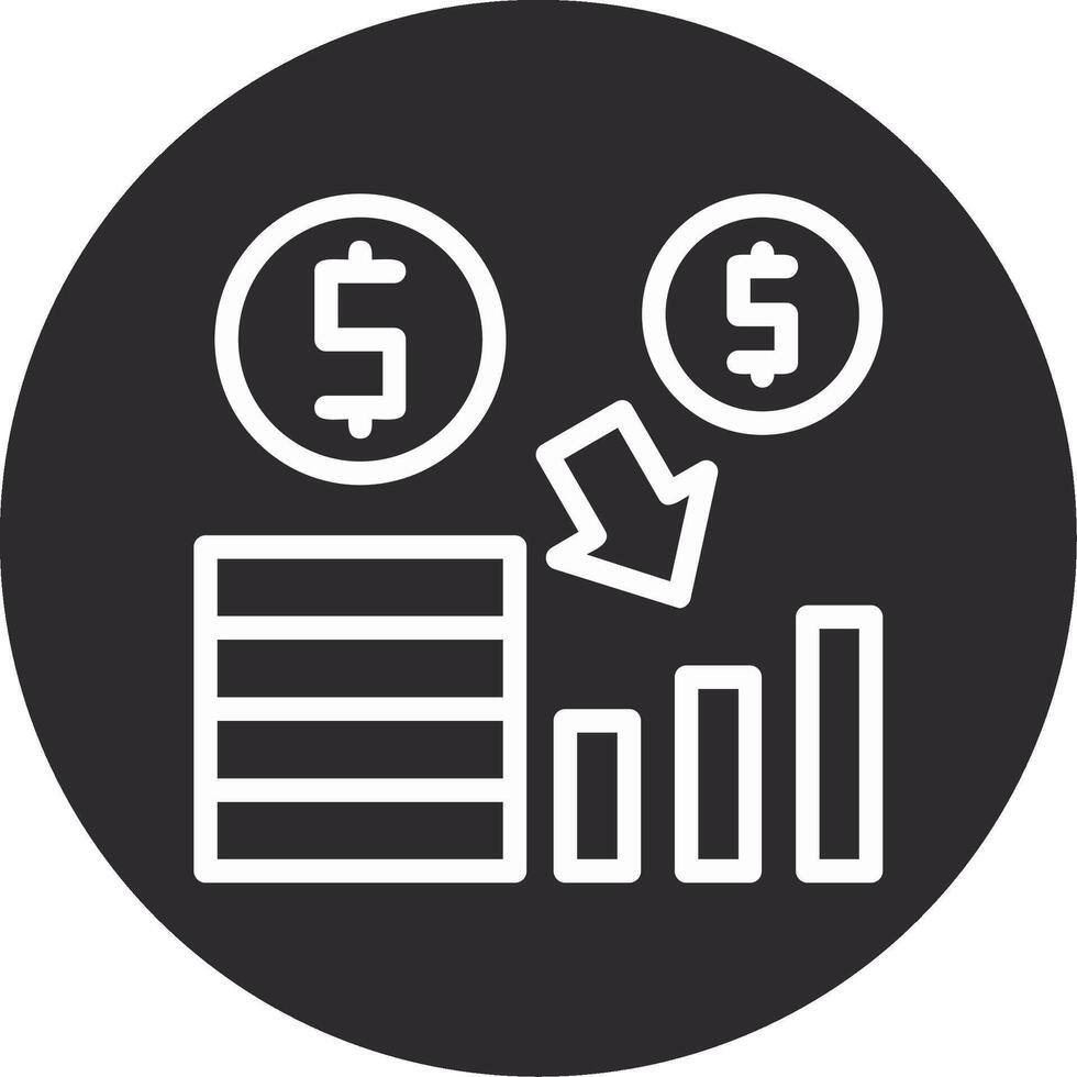 Investment Inverted Icon vector