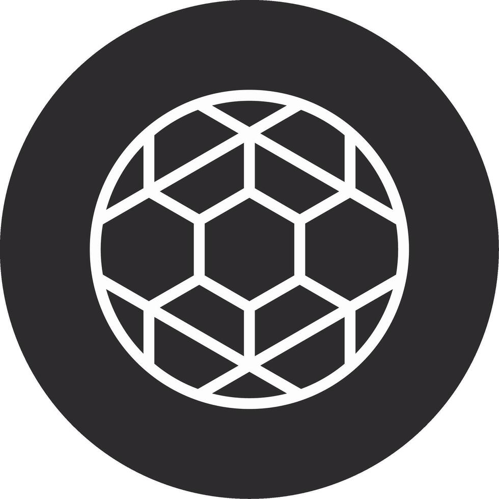 Soccer Ball Inverted Icon vector