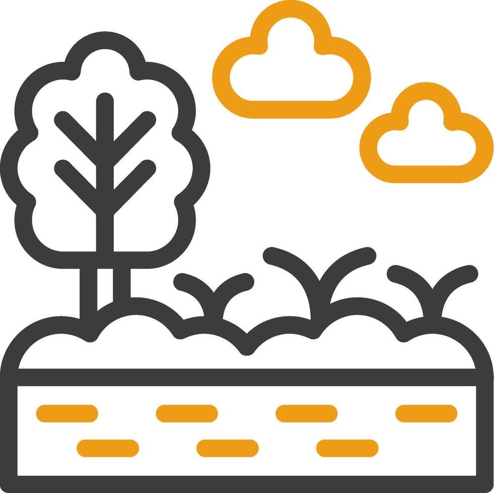Swamp Two Color Icon vector