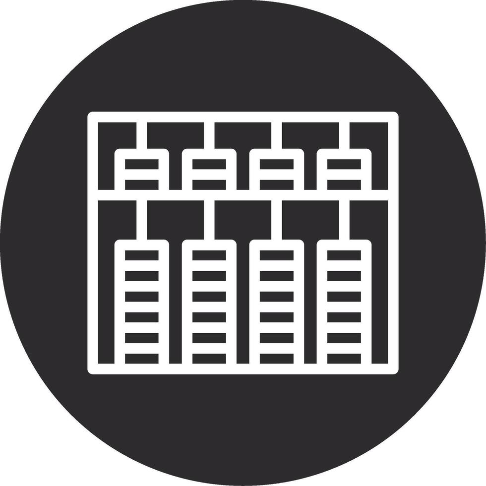 Abacus Inverted Icon vector