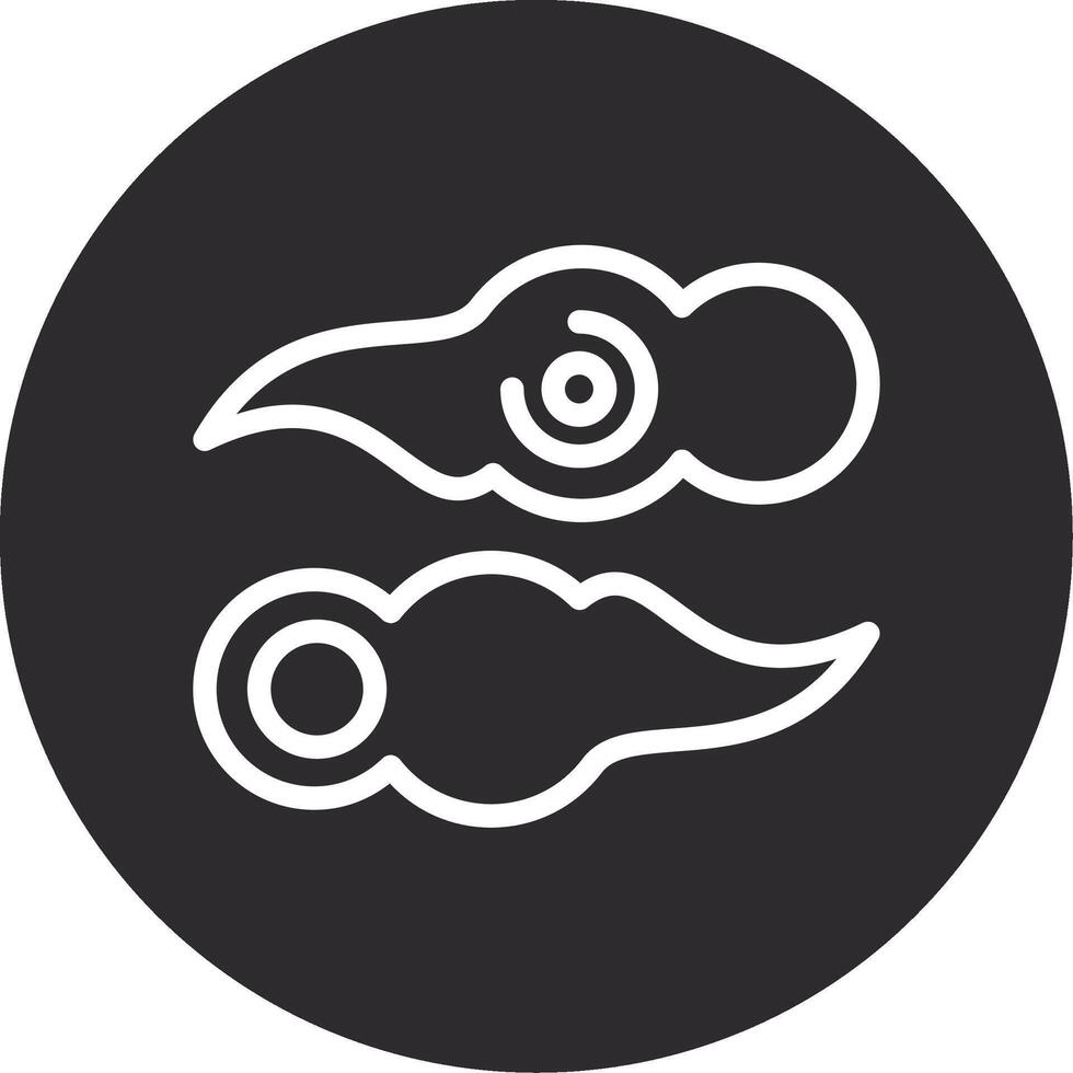Auspicious Cloud Inverted Icon vector
