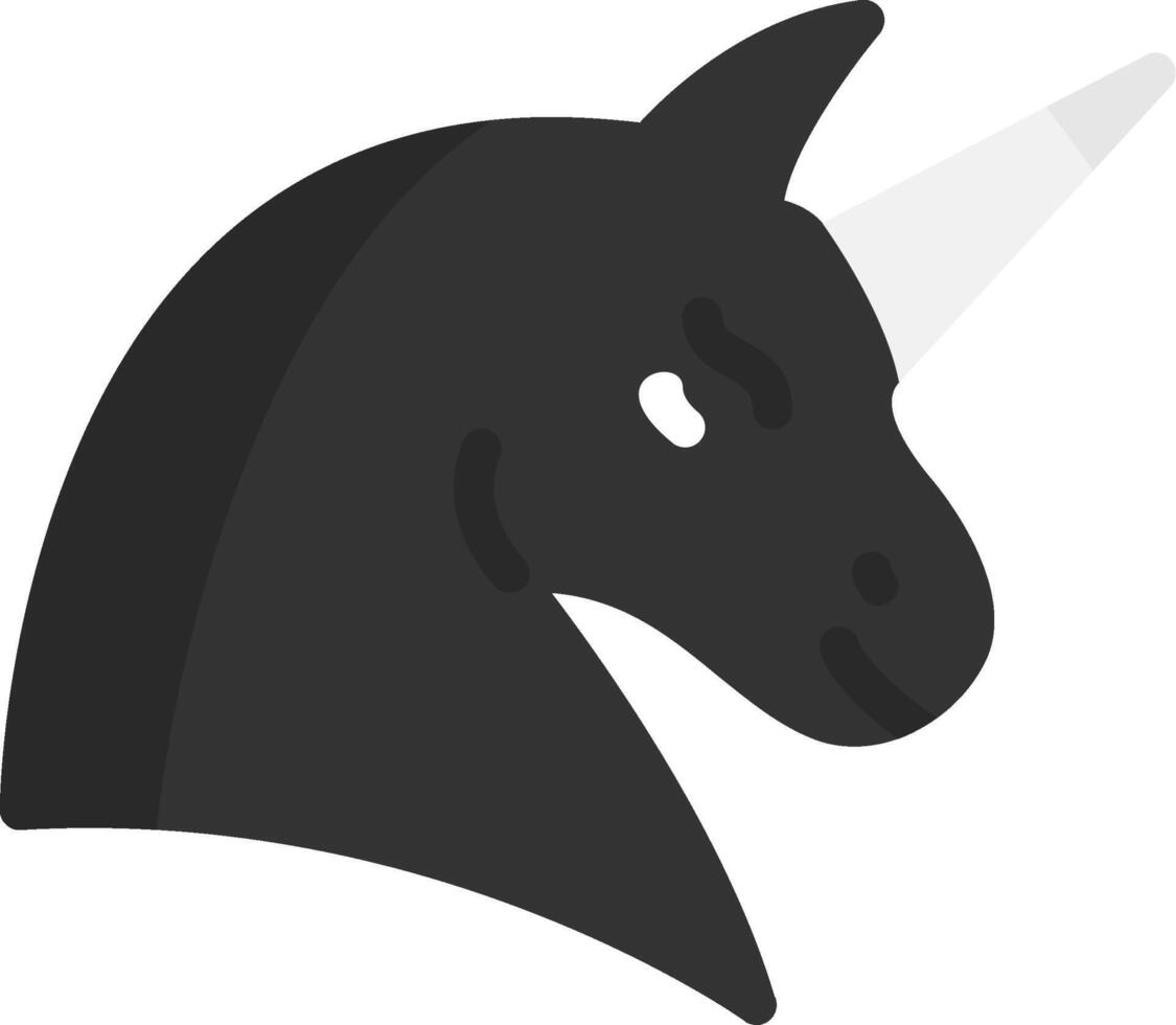 Unicorn Flat Icon vector