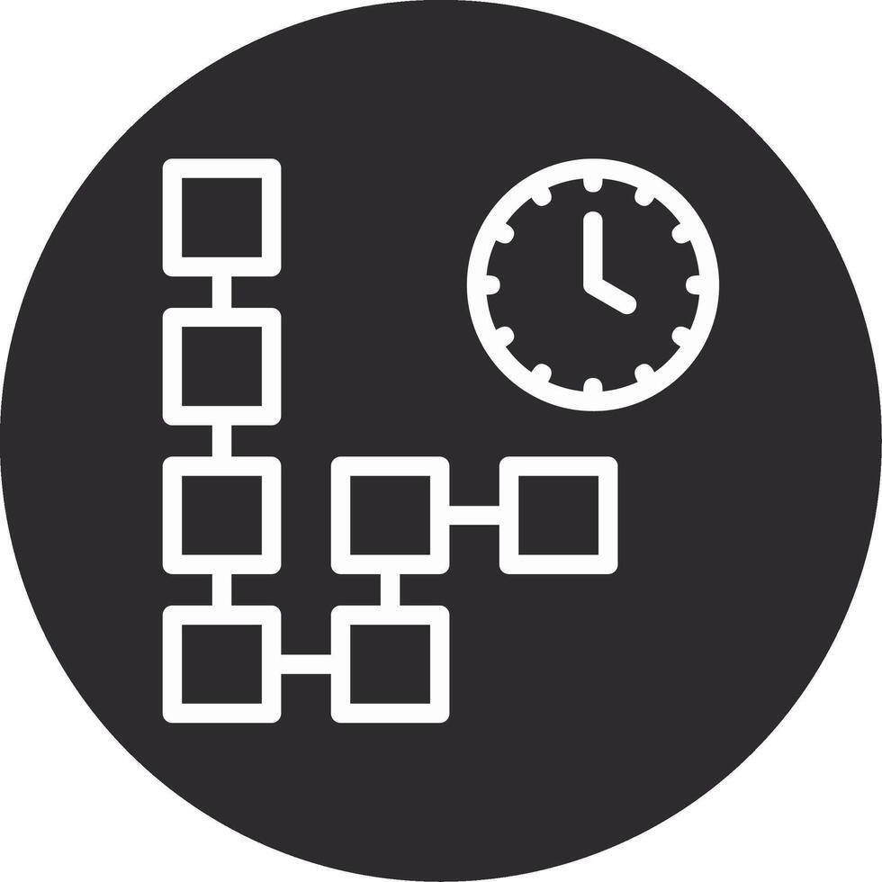 Timeline Inverted Icon vector