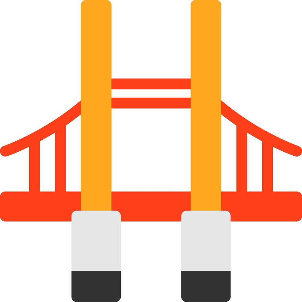 Bridge Flat Icon vector