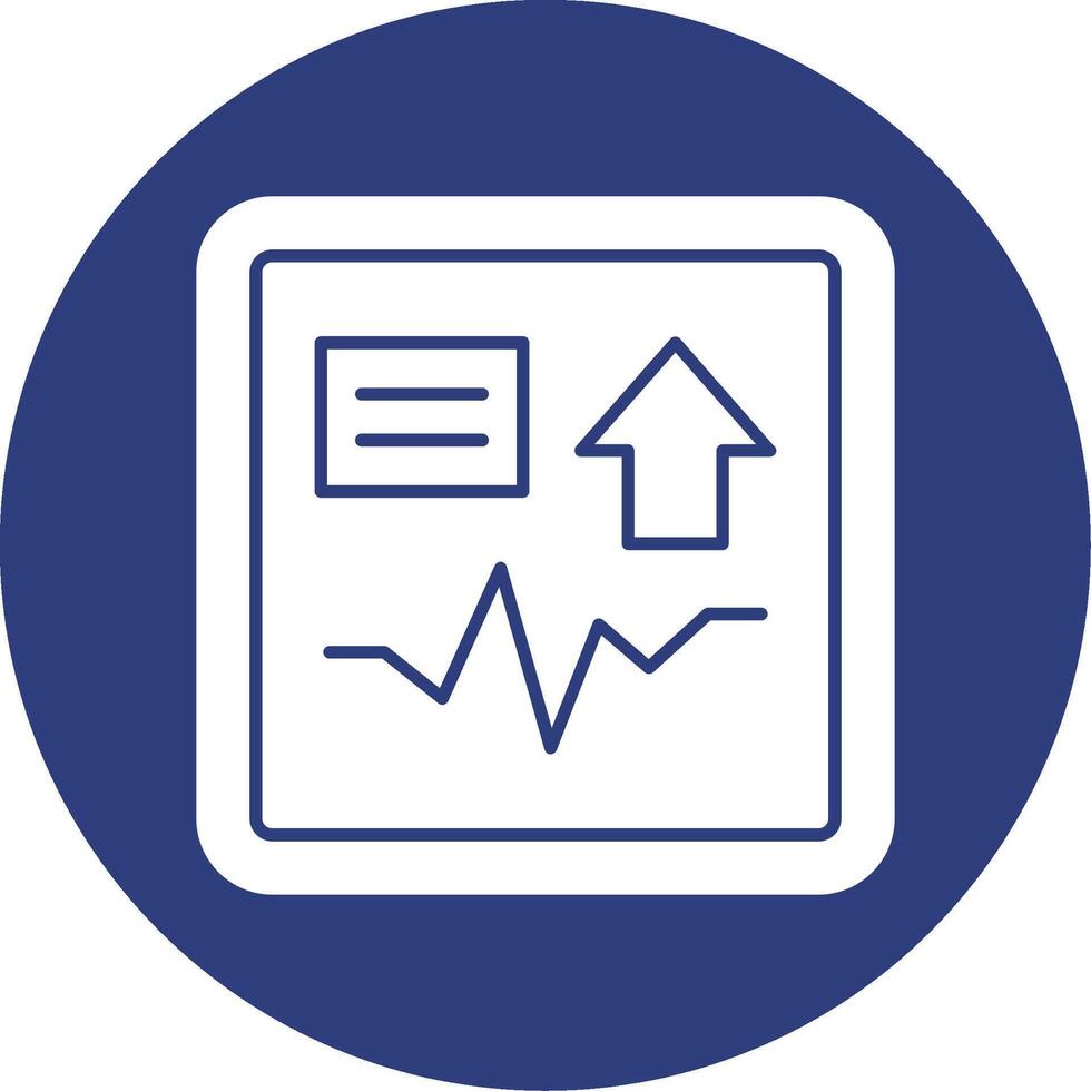Shift Spark Glyph Circle Icon vector
