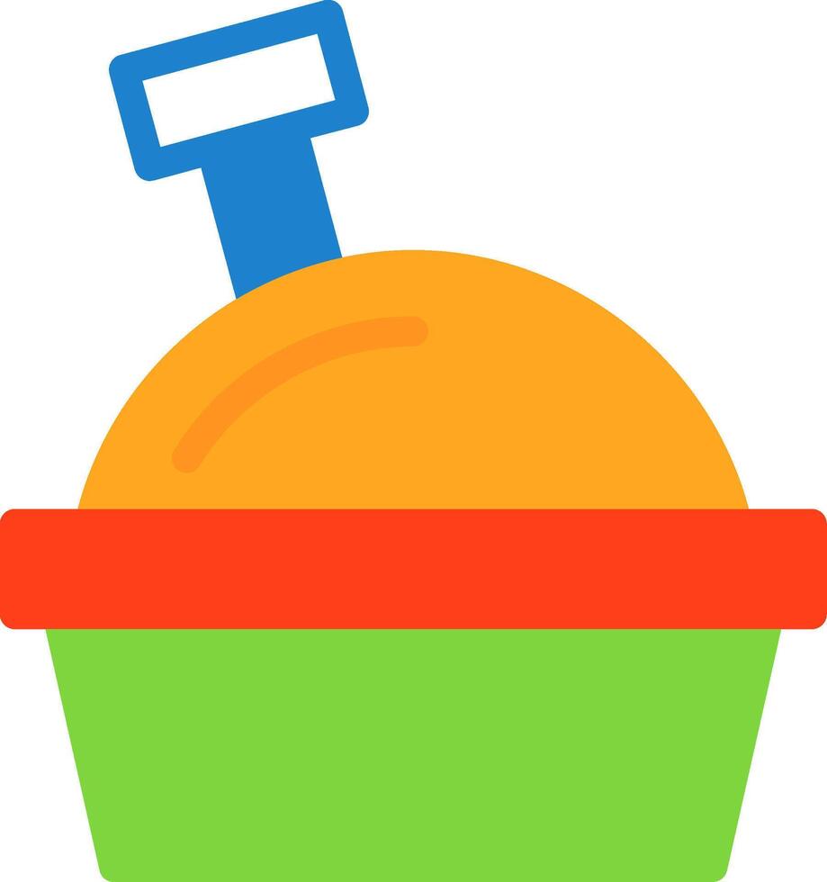 Sandbox Flat Icon vector