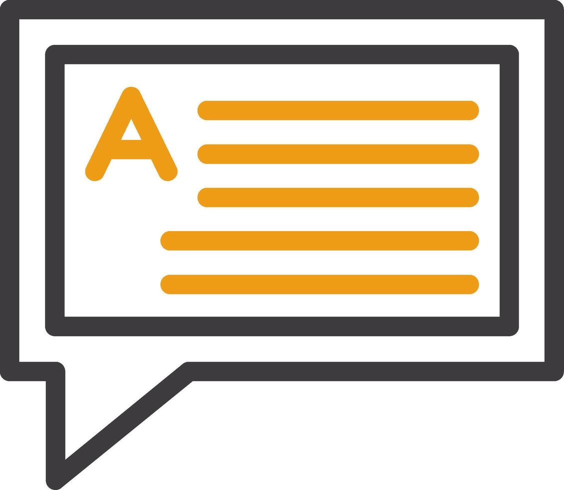 Answer Two Color Icon vector
