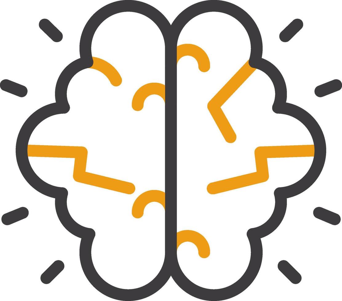 Brainstorming Two Color Icon vector