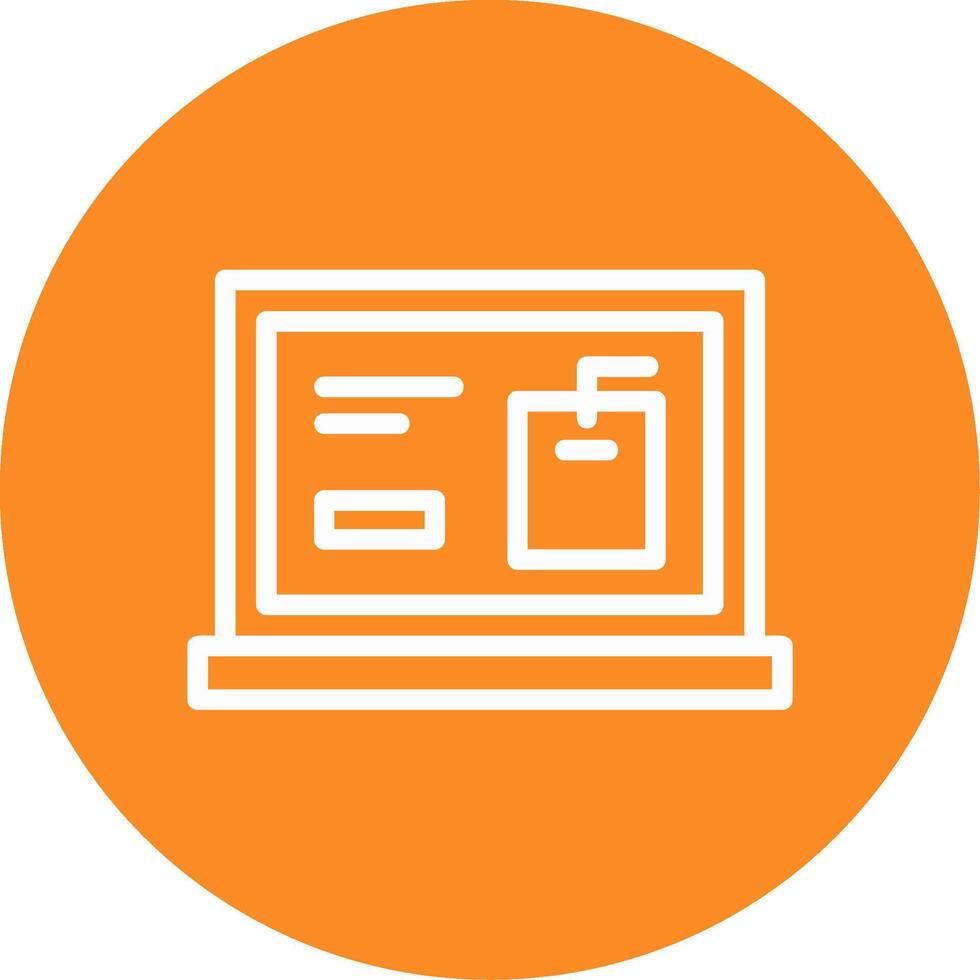 Tags Outline Circle Icon vector
