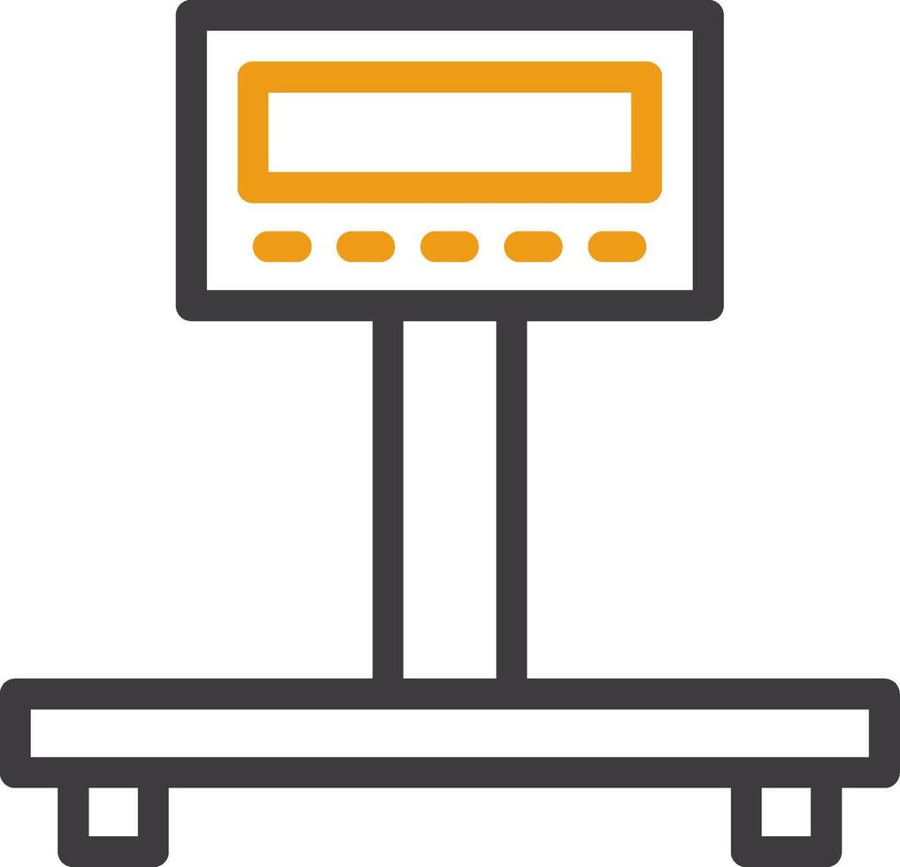 Industrial Scale Two Color Icon vector