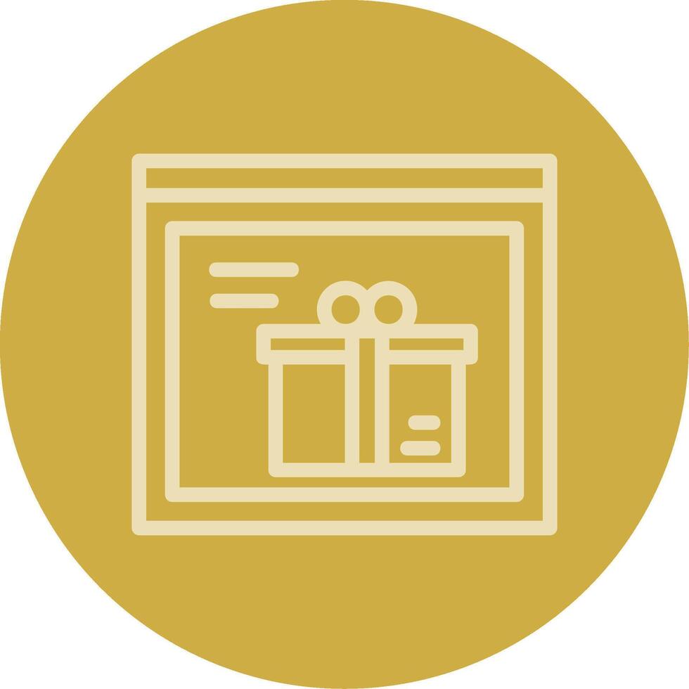 Gift Box Line Multi color Icon vector