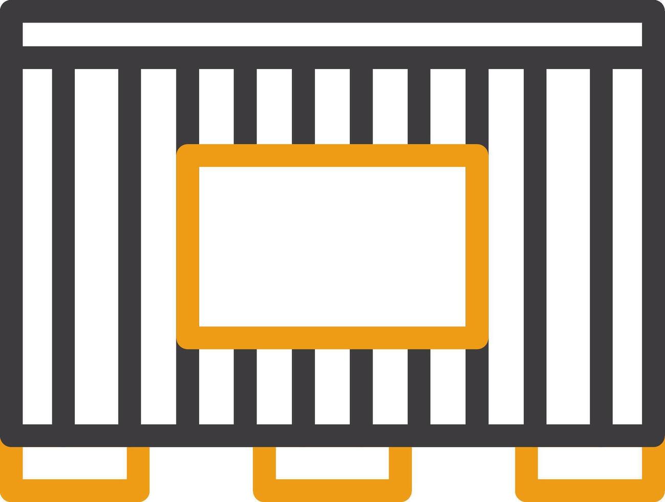 Shipping Container Two Color Icon vector