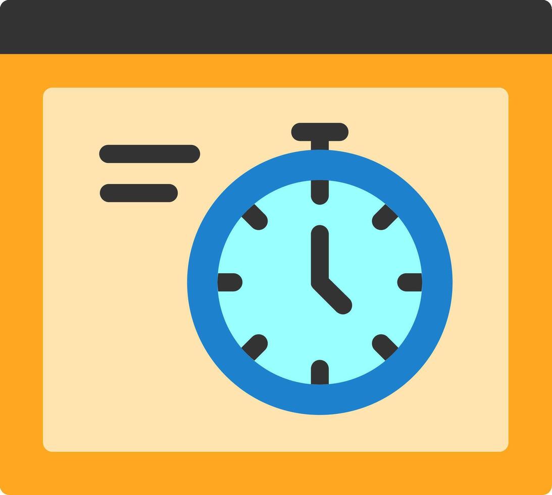 Stopwatch Flat Icon vector