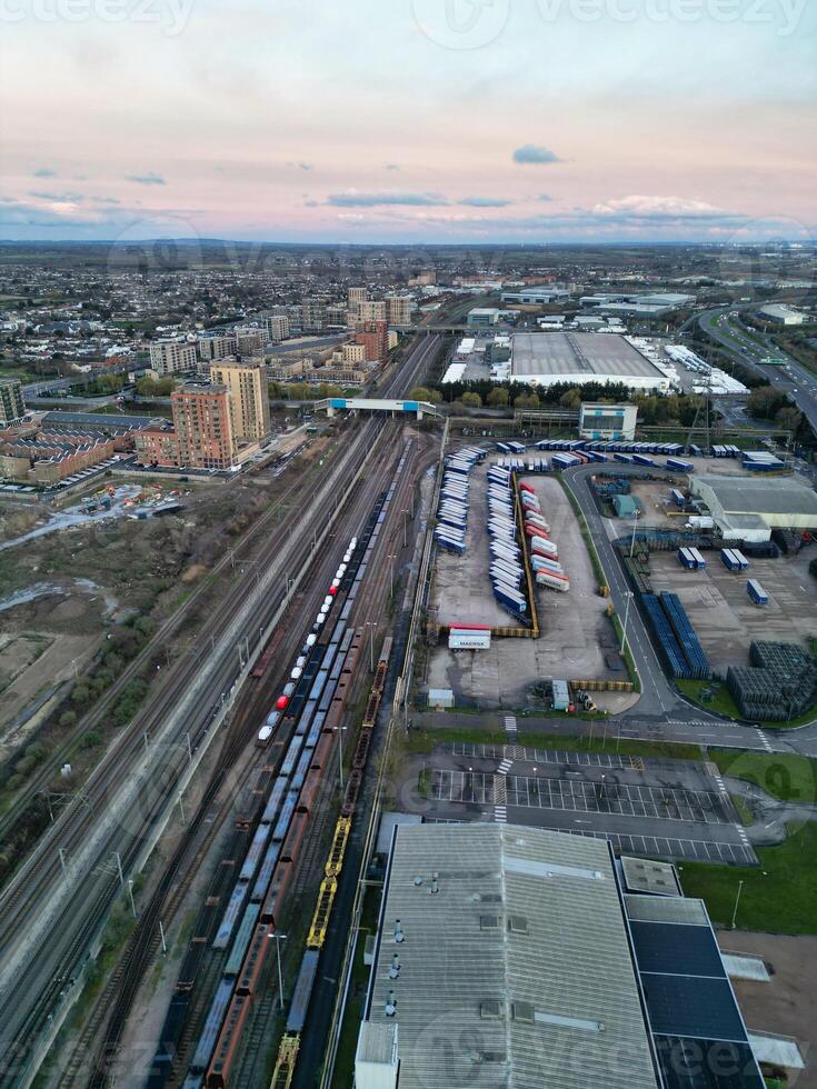 aéreo ver de central Dagenham Londres ciudad de Inglaterra Reino Unido. marzo 2do, 2024 foto