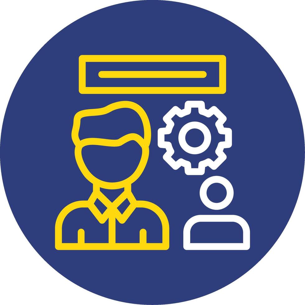 HR Dual Line Circle Icon vector