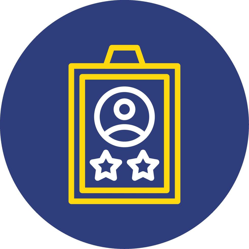 Experience Dual Line Circle Icon vector