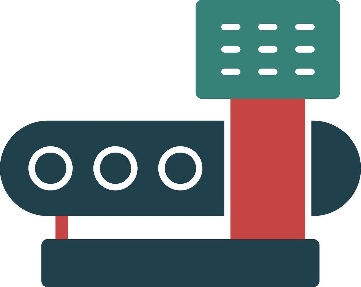 Machine Settings Glyph Multi Color Icon vector