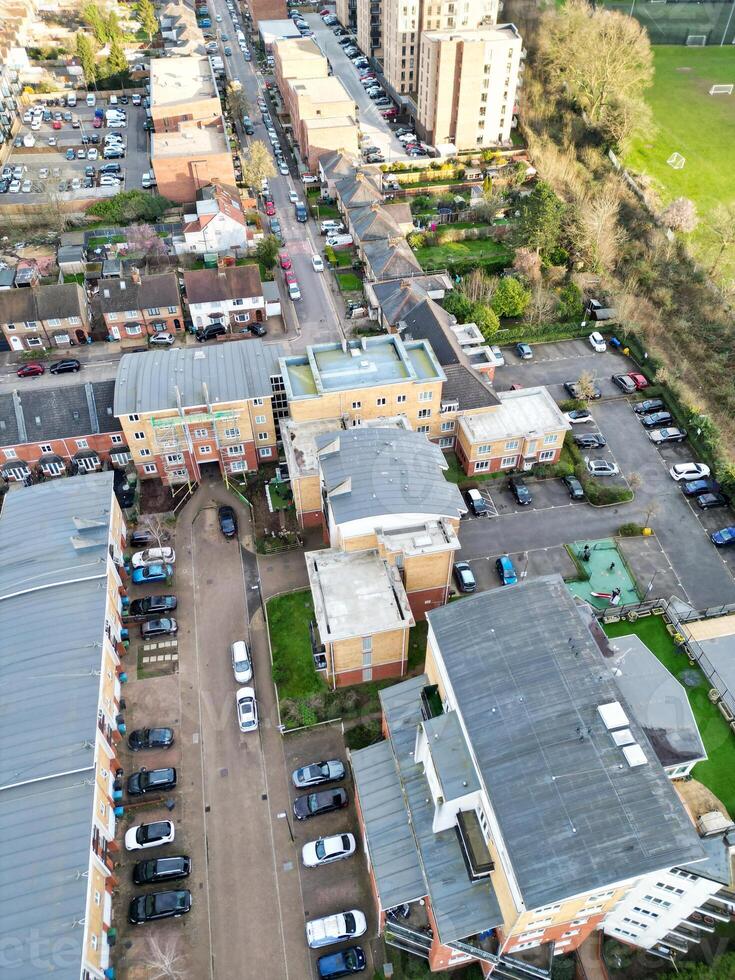 Aerial View of Central Watford City of England United Kingdom. March 3rd, 2024 photo