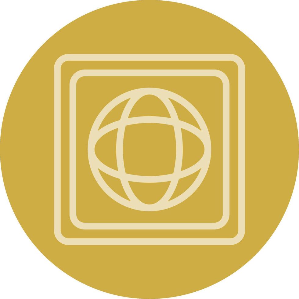 linkedin línea multi color icono vector