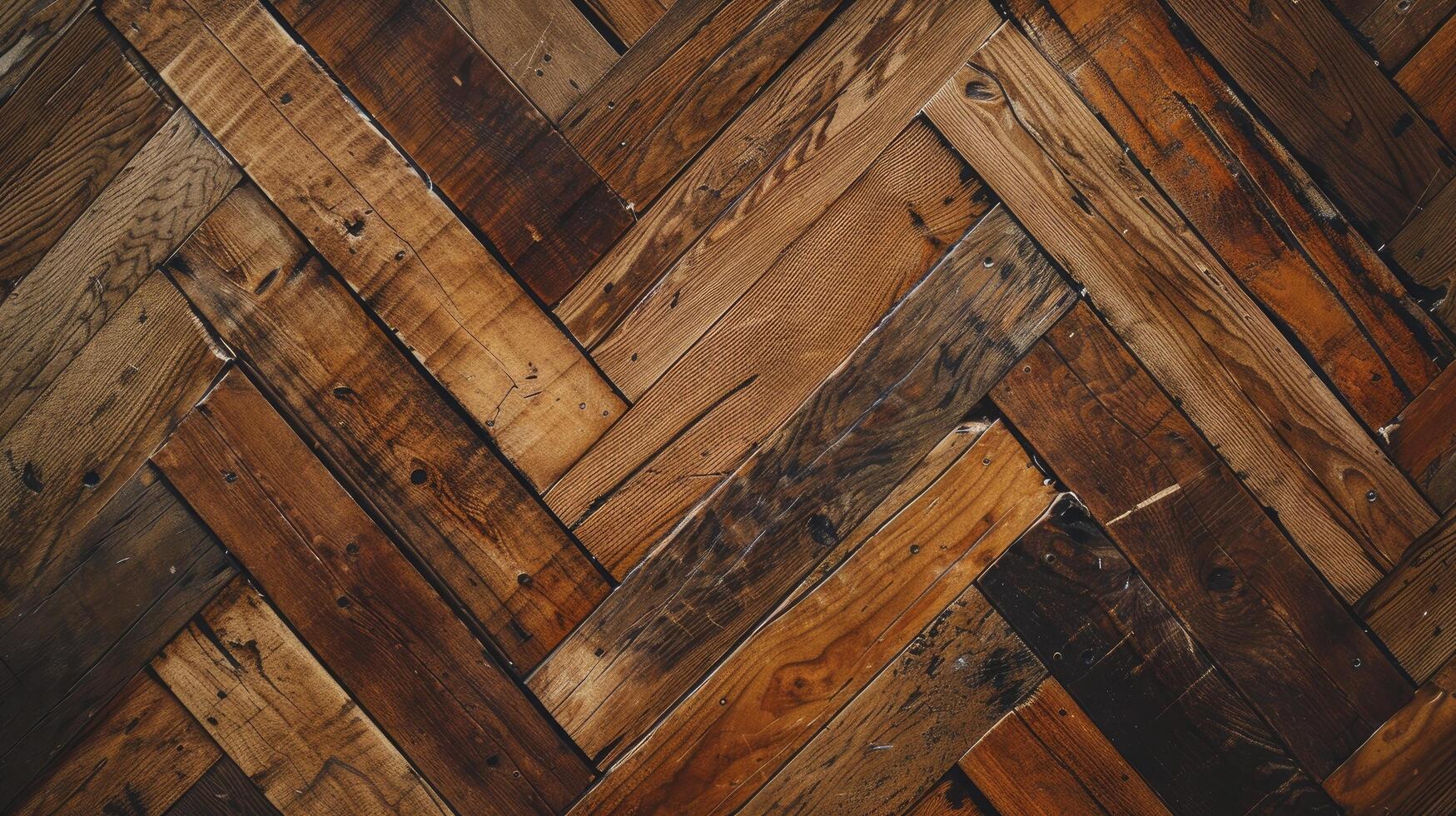 AI generated Parquet, Boards and Fence Crafted from Authentic Wood Material photo