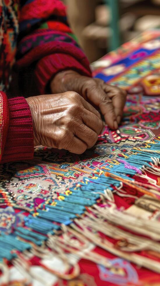 AI generated The importance of preserving traditional handmade crafts in a world increasingly dominated by mass production and technology. photo