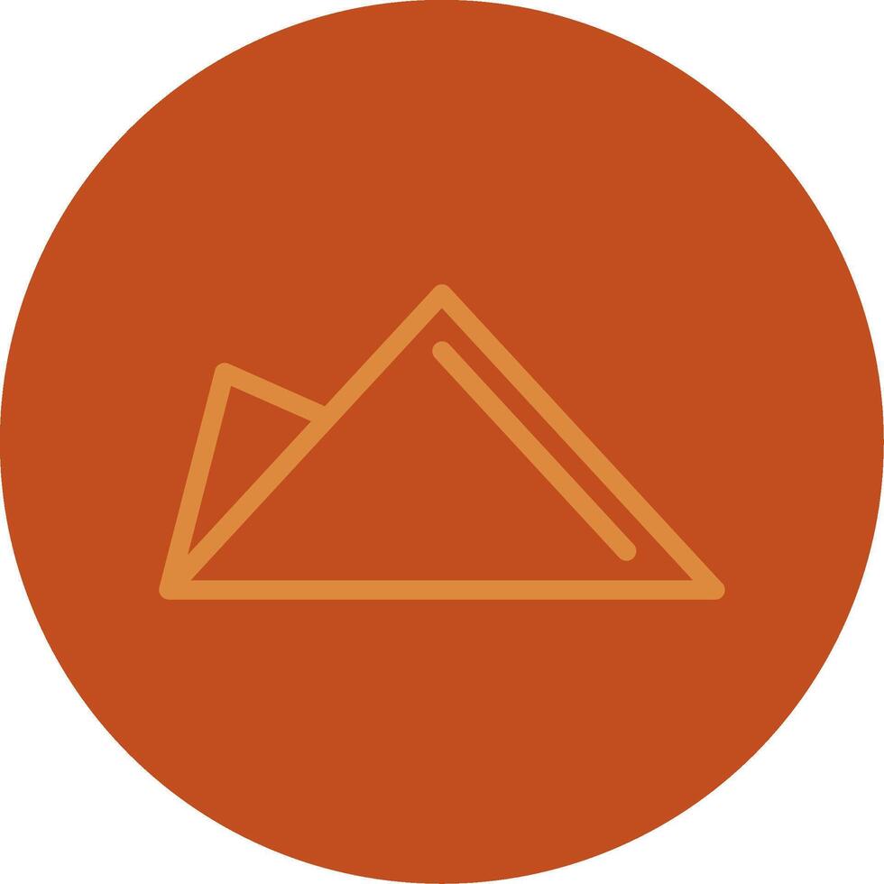 Red Napkin Line Multi color Icon vector