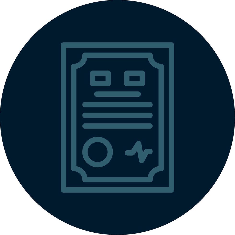 Contract Line Multi color Icon vector