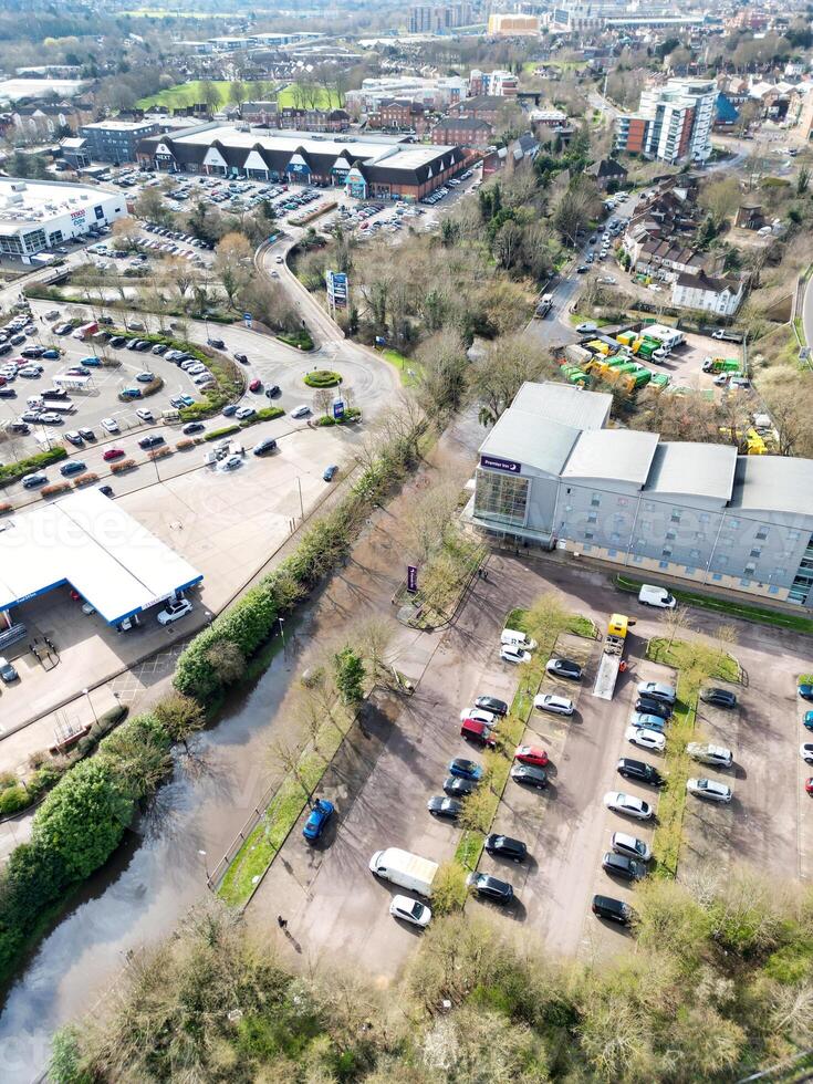 High Angle View of Watford City of England Great Britain. March 3rd, 2024 photo