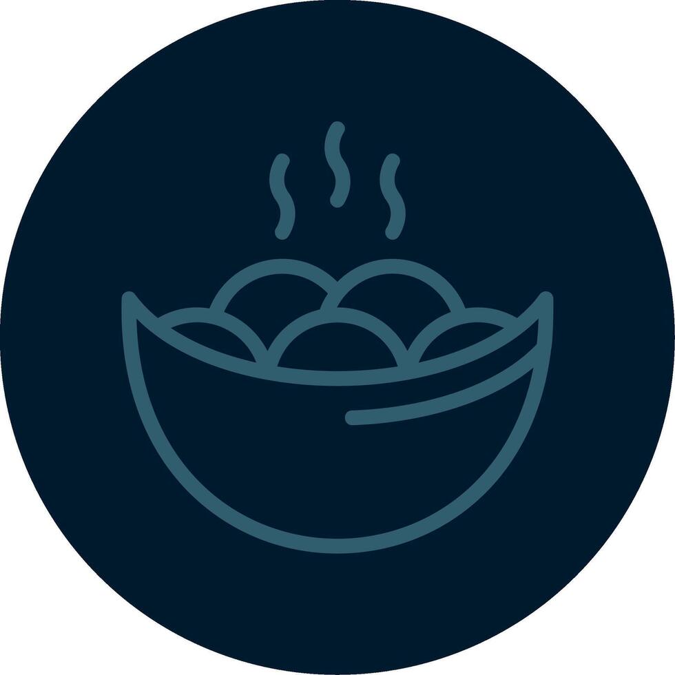 Yuanxiao Line Multi color Icon vector