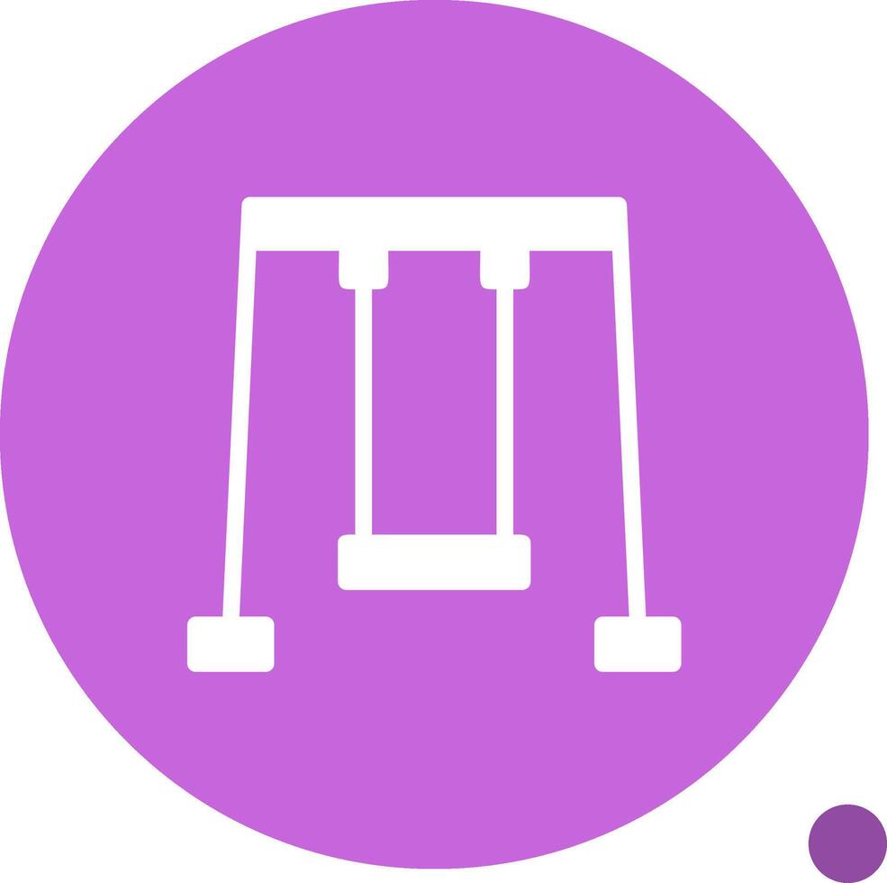 Swing Glyph Shadow Icon vector