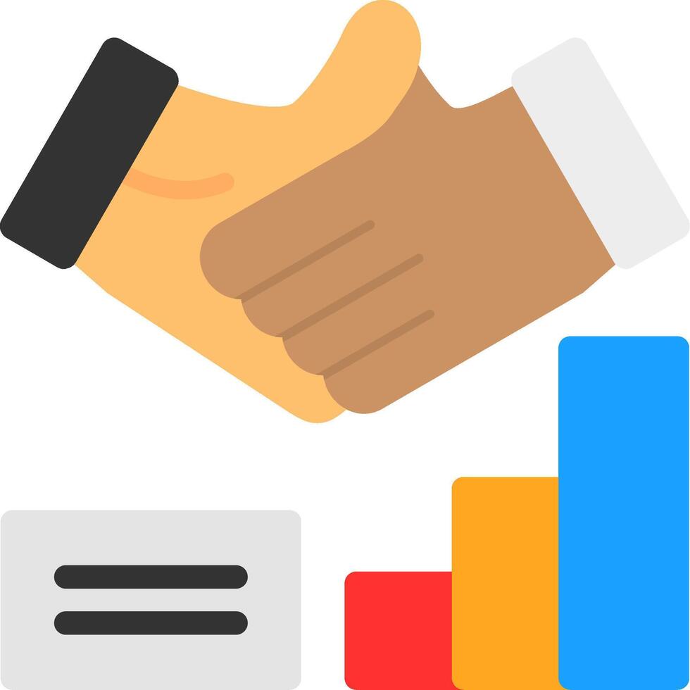 Handshake Flat Icon vector