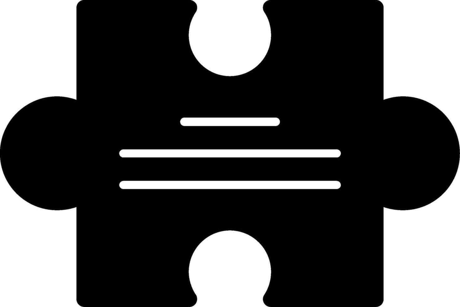 Puzzle Piece Glyph vector