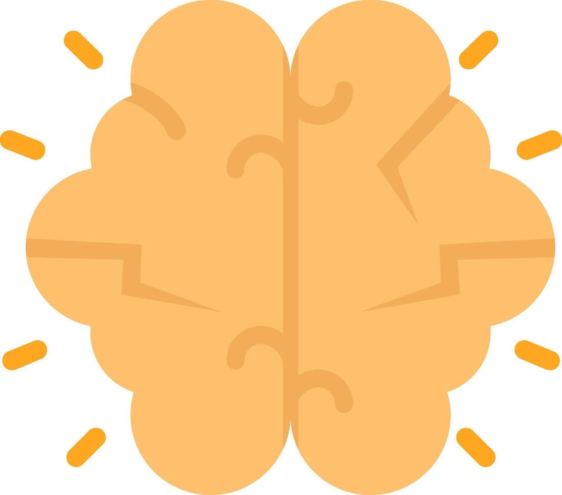 Brainstorming Flat Icon vector