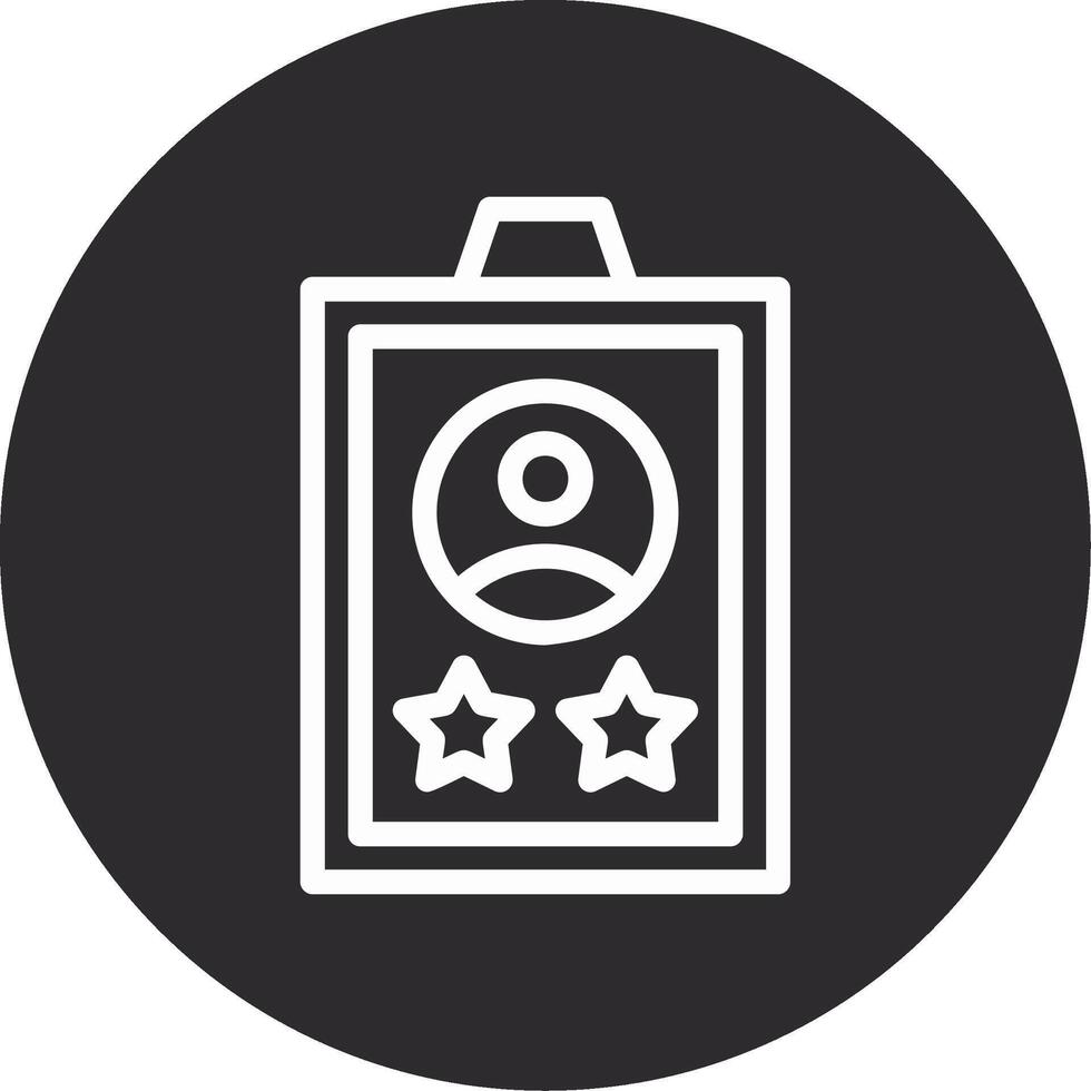Experience Inverted Icon vector