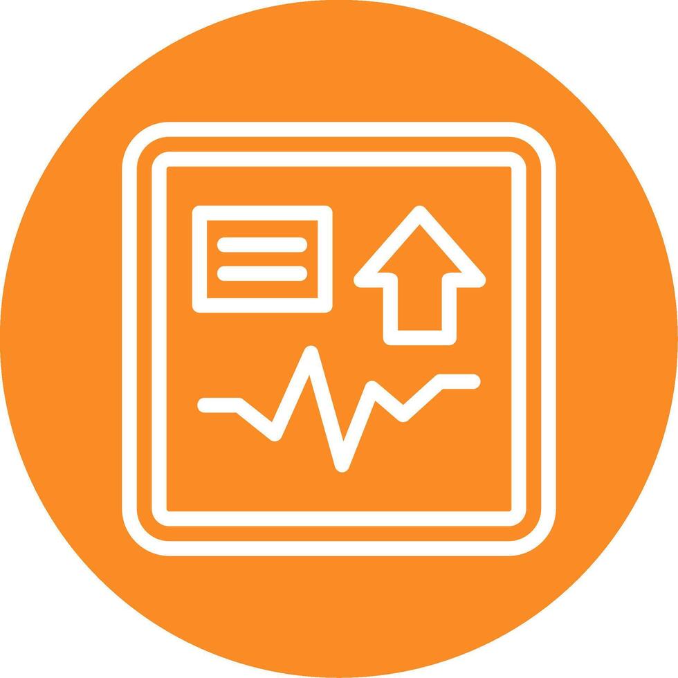 Shift Spark Outline Circle Icon vector