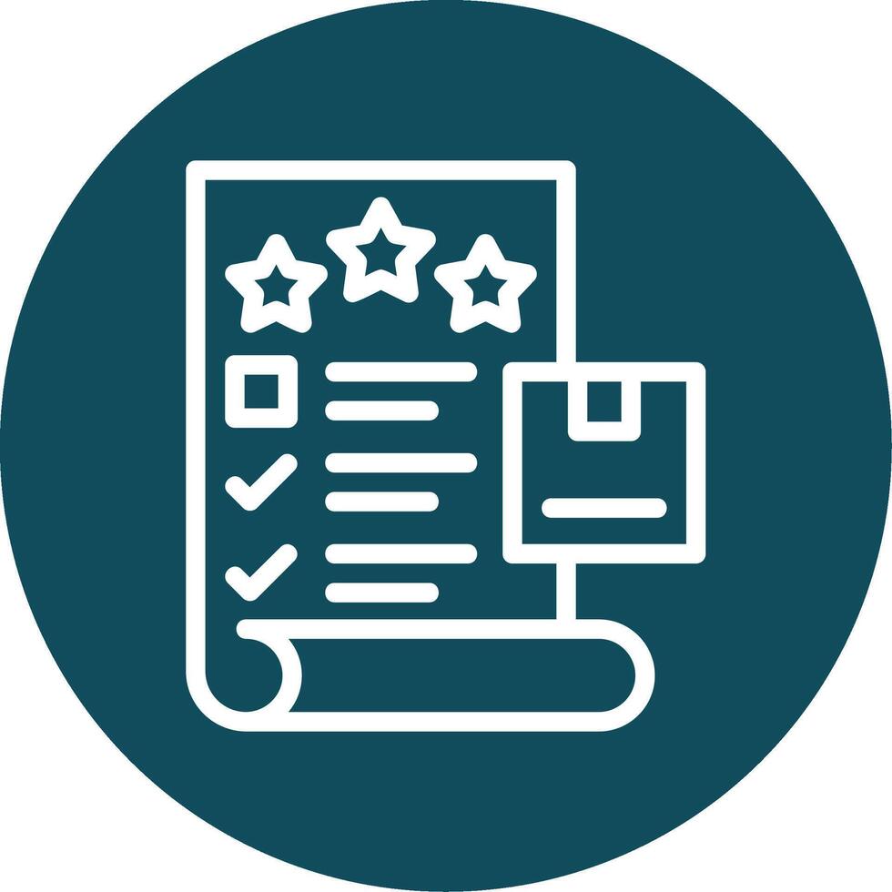 Quality Check Outline Circle Icon vector
