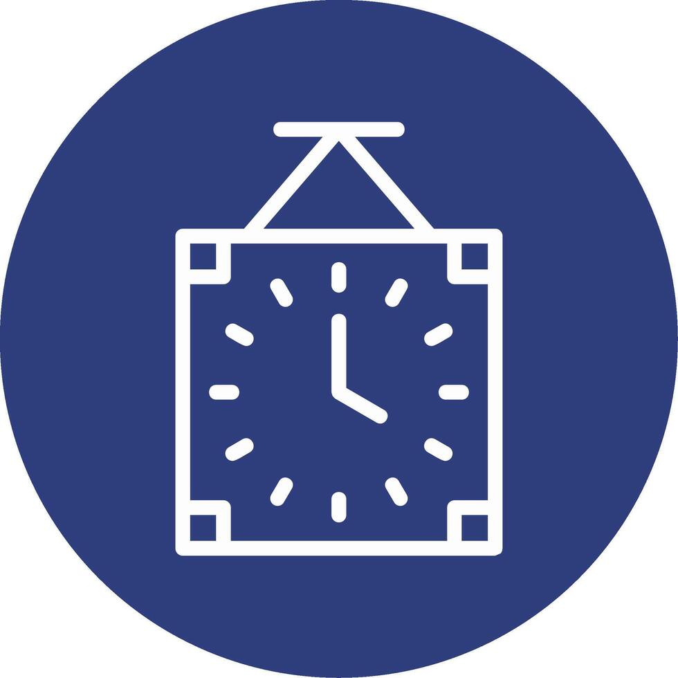 Clock Outline Circle Icon vector