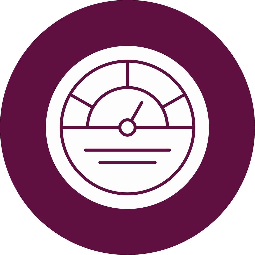 KPI Glyph Circle Icon vector