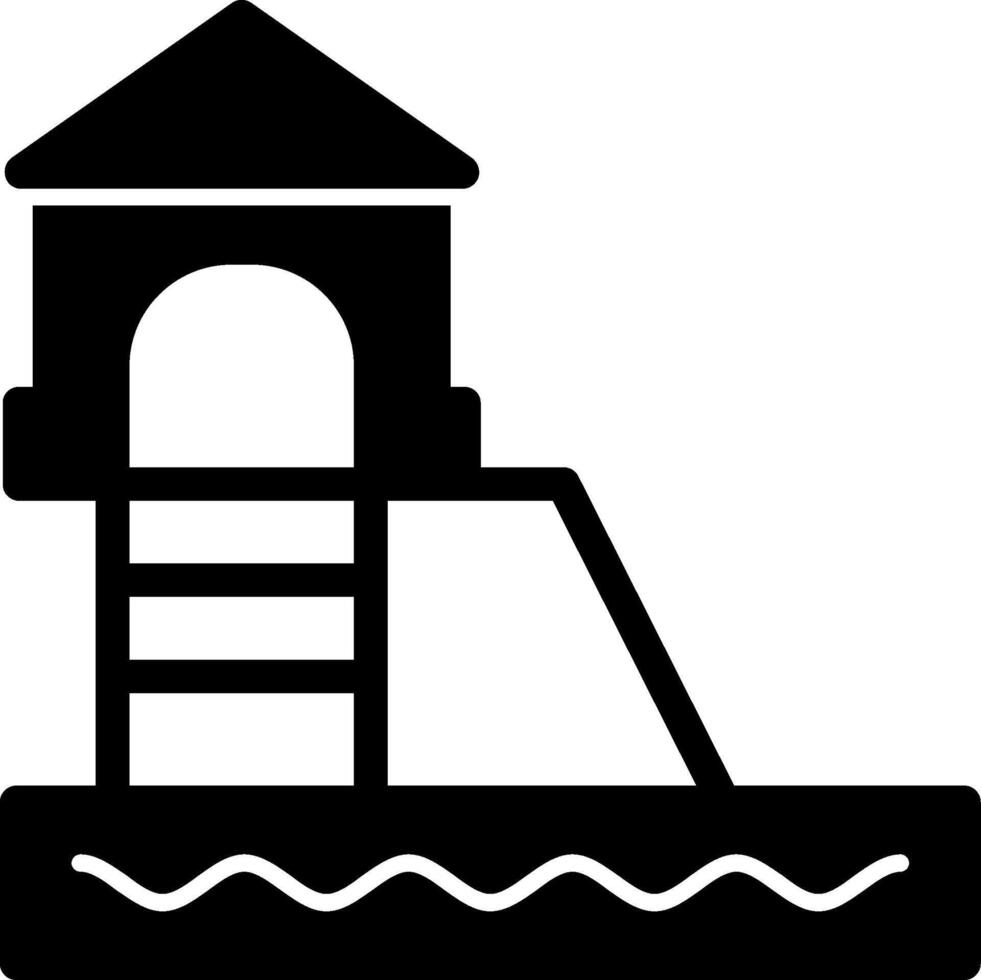 Water Slide Glyph vector