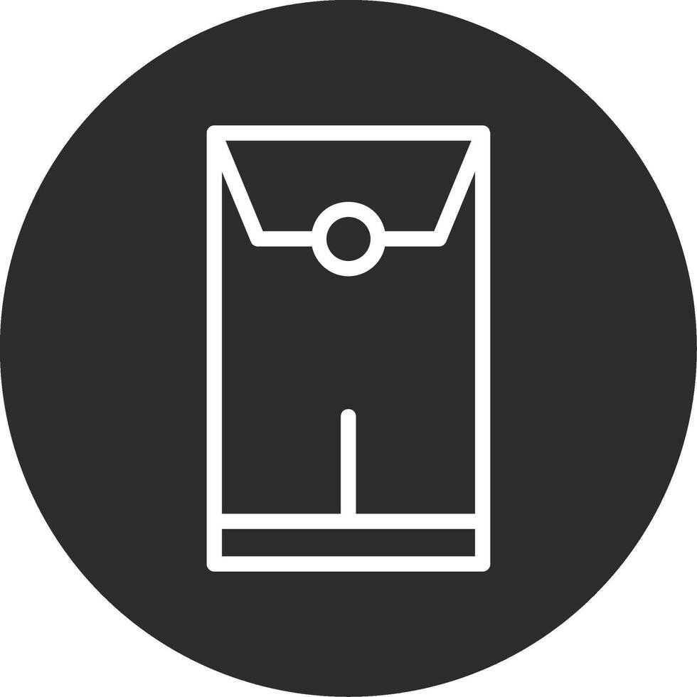 Red Envelope Inverted Icon vector